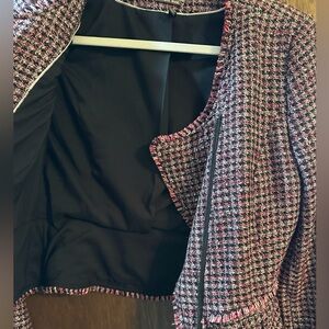 Red tweed jacket